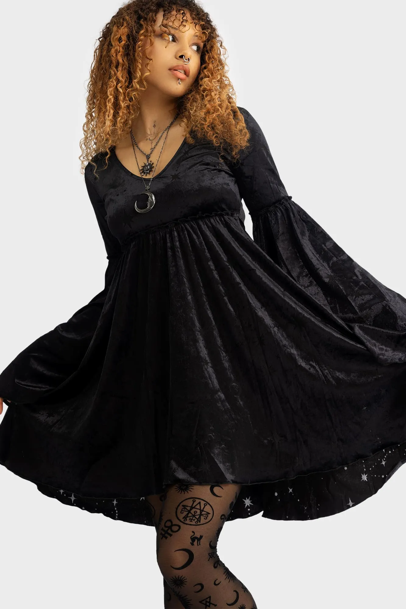 Coma Star Mini Dress sold by Killstar