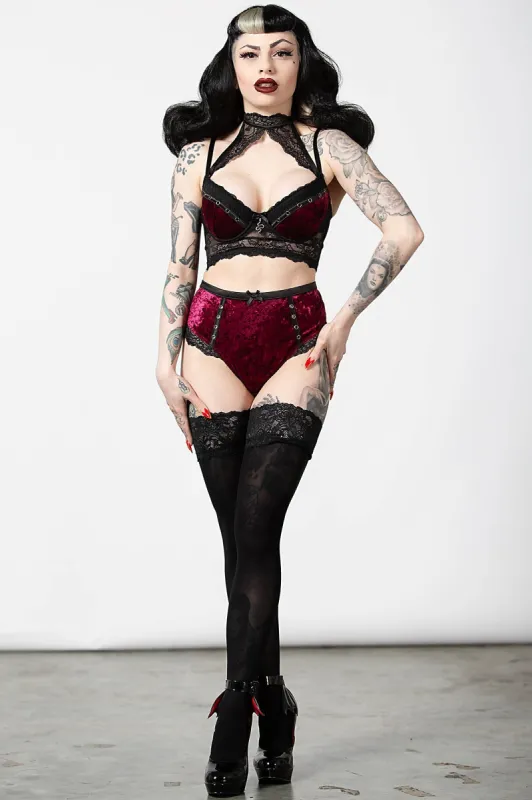 Mercy Lace Bra [BLOOD] sold by Killstar