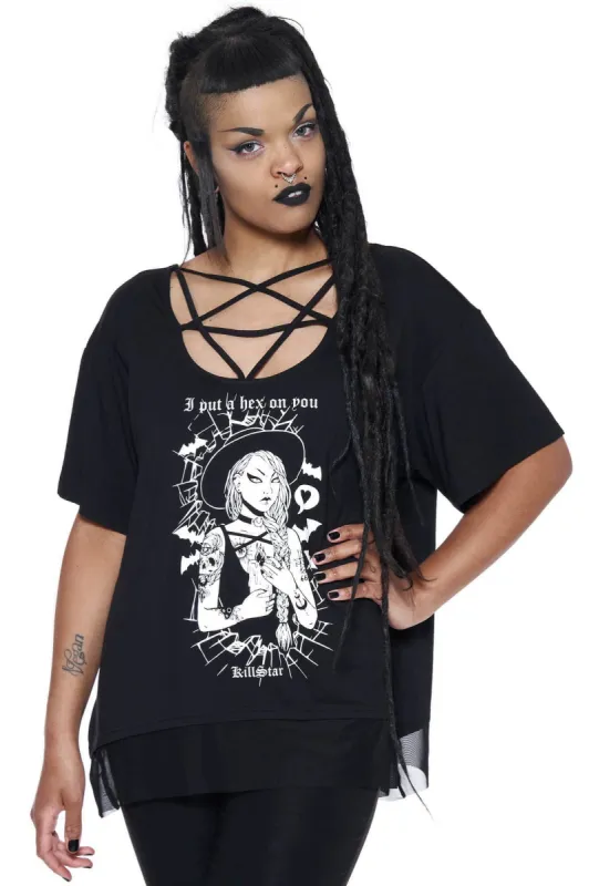 Hex Pentagram Top Resurrect sold by Killstar