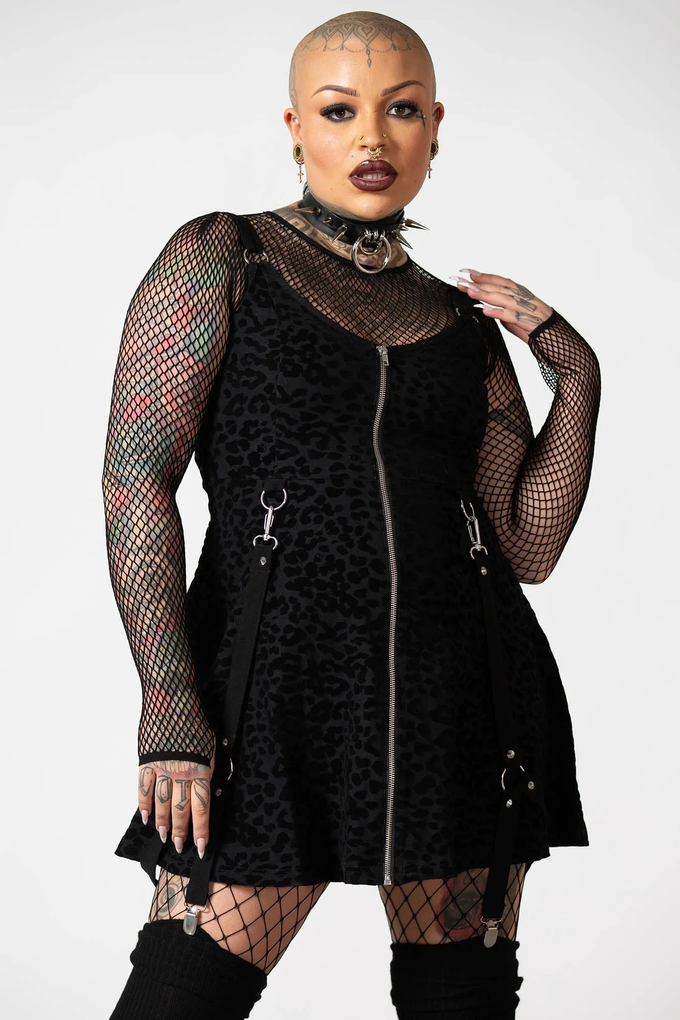 Feelin Purrty Skater Dress sold by Killstar product image thumbnail 4