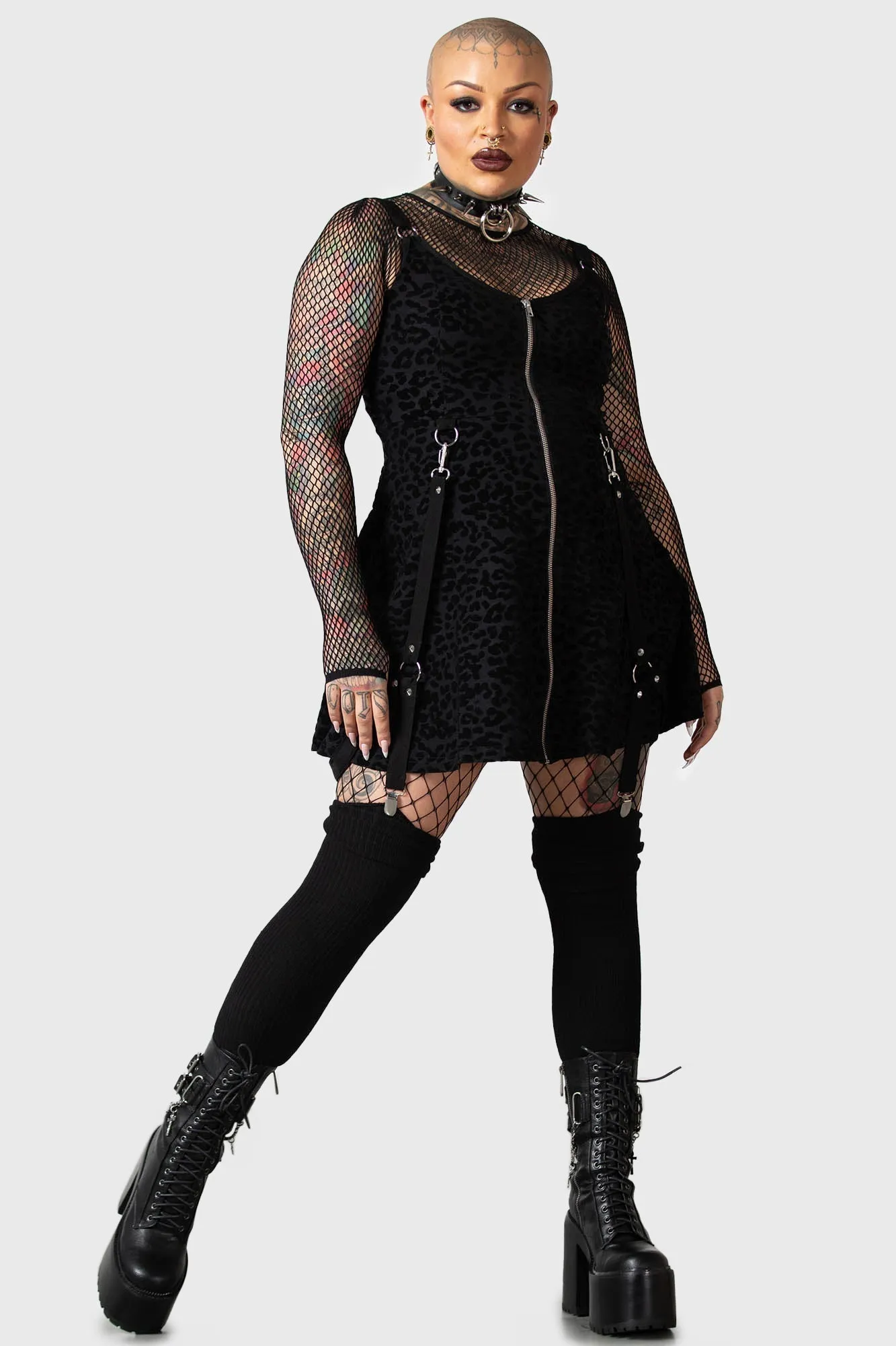 Feelin Purrty Skater Dress sold by Killstar product image thumbnail 5