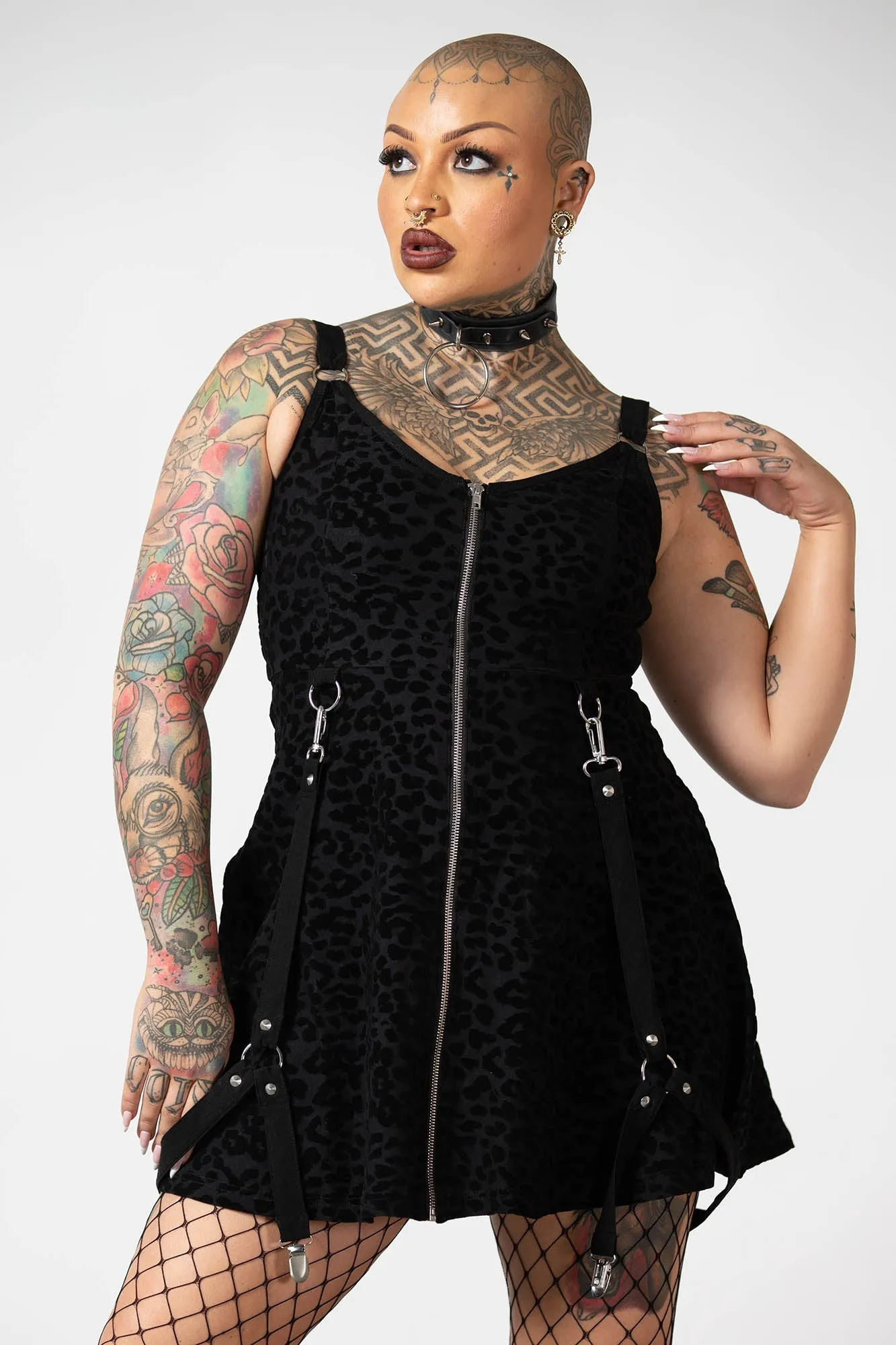 Feelin Purrty Skater Dress sold by Killstar product image thumbnail 2