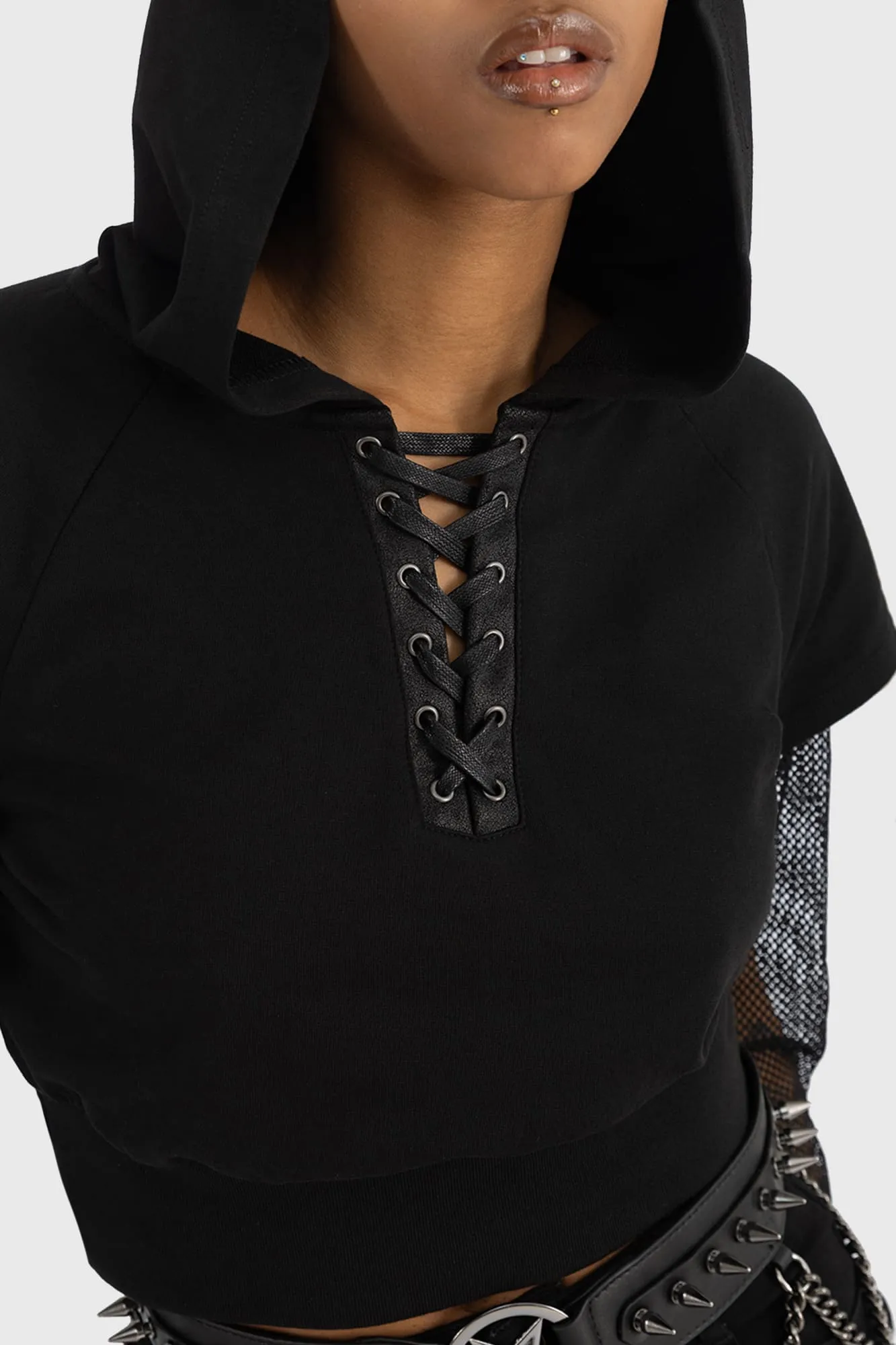 Smoldris Hoodie sold by Killstar product image thumbnail 3