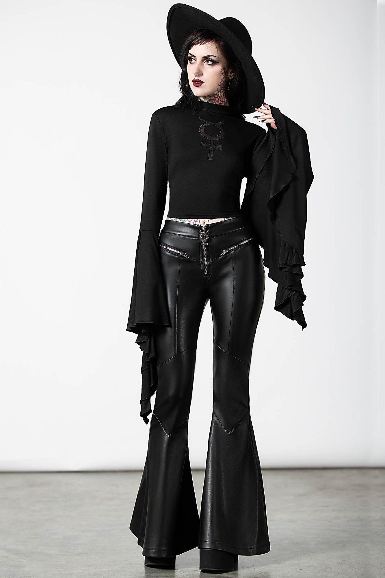 Elemental Eclipse Crop Top Resurrect sold by Killstar