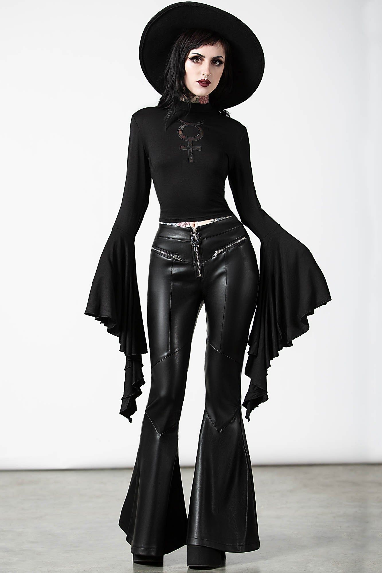 Elemental Eclipse Crop Top Resurrect sold by Killstar product image thumbnail 2