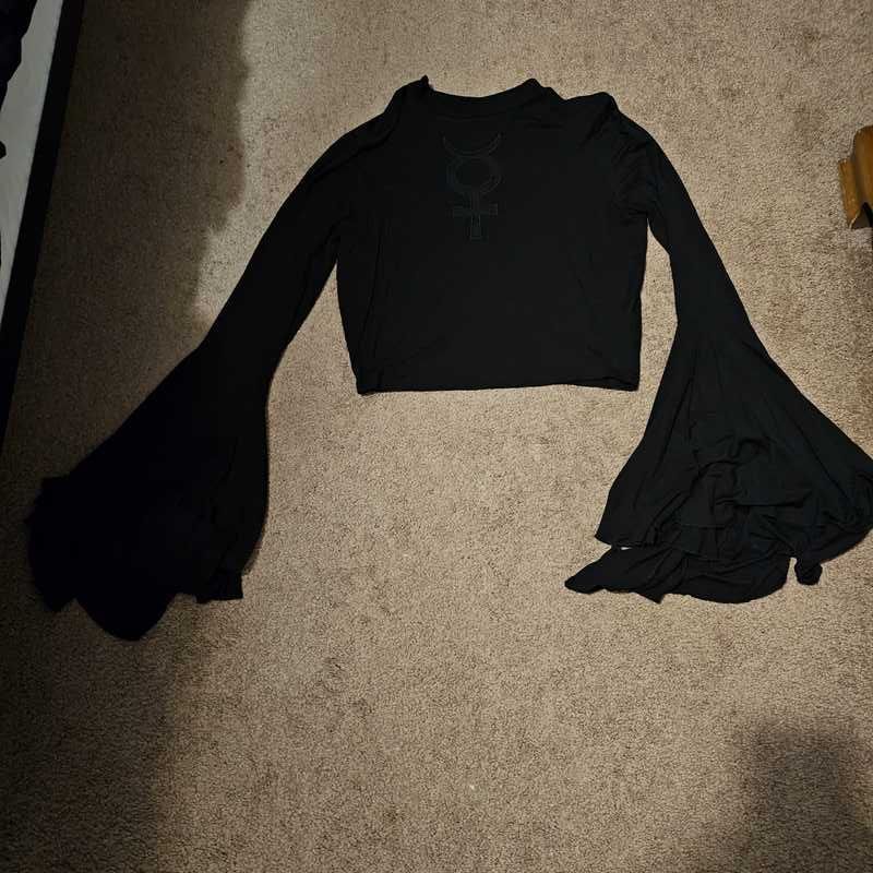 Elemental Eclipse Crop Top Resurrect sold by Killstar product image thumbnail 4