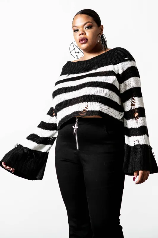 Ghost Lemonade Knit Sweater [PLUS] sold by Killstar