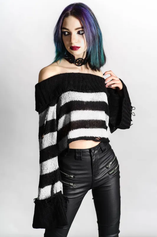 Ghost Lemonade Knit Sweater sold by Killstar