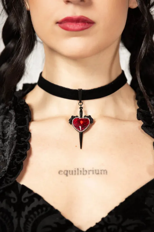 Desolate Velvet Choker sold by Killstar