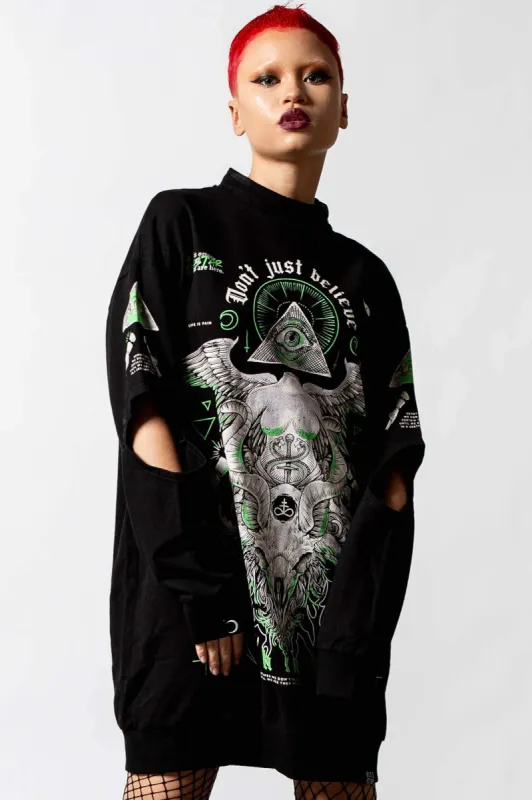Illuminated Sweater Dress sold by Killstar