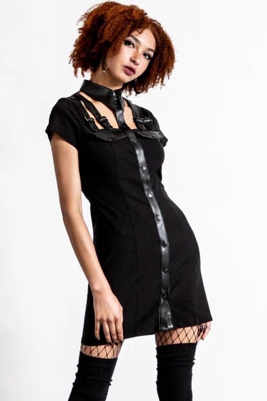 All Attitude Cut-Out Dress [B] sold by Killstar