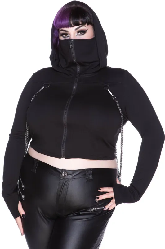 Rogue Masked Hoodie [PLUS] sold by Killstar