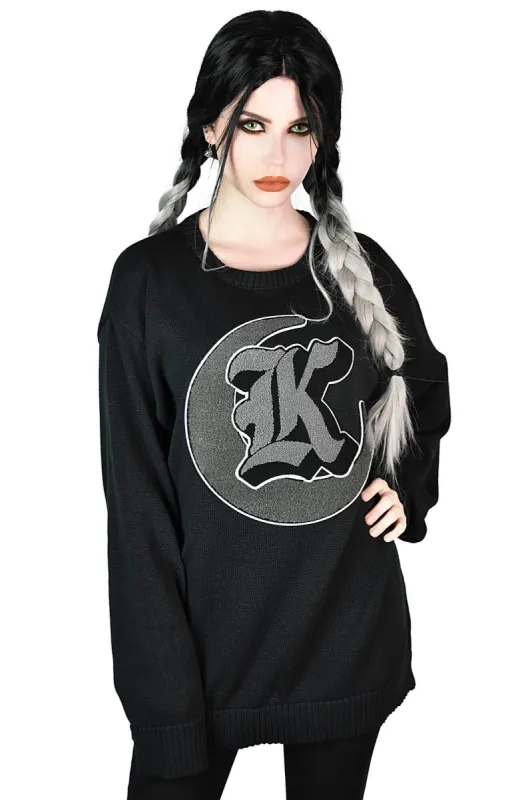 College Goth Knit Sweater Resurrect made by Killstar