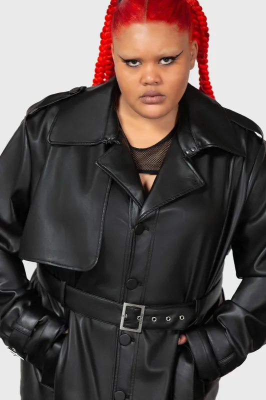Skater Trench Coat [PLUS] sold by Killstar