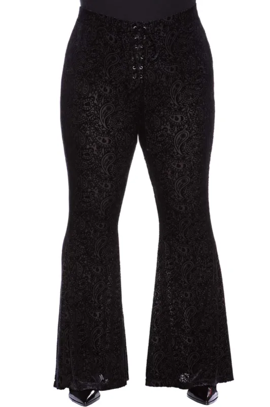She's Electric Velvet Flares [PLUS] sold by Killstar