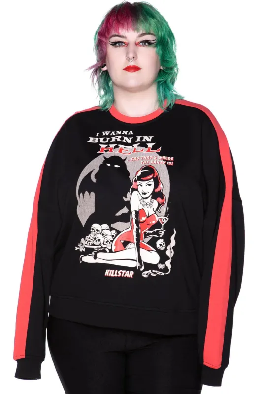 She Devil Sweater [PLUS] sold by Killstar