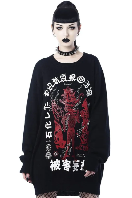 Paranoid Knit Sweater made by Killstar