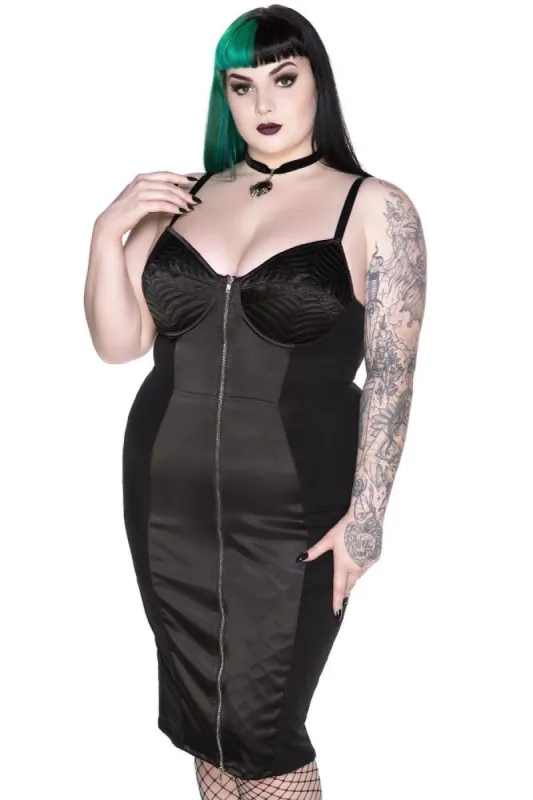 Dee Ville Midi Dress [PLUS] sold by Killstar