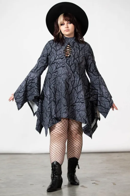 Divine Touch Keyhole Dress [PLUS] sold by Killstar