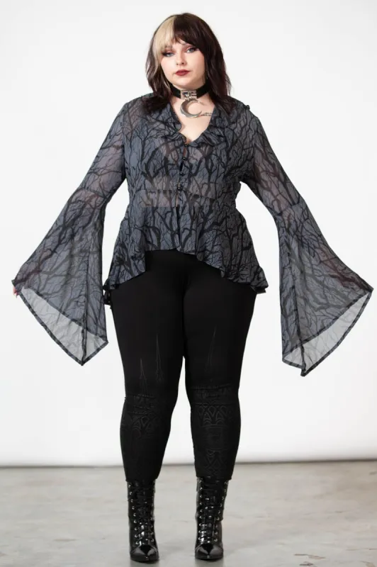 Spellcraft Long Sleeve Top [PLUS] sold by Killstar