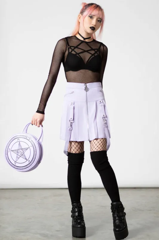 Blaire B*tch Mini Skirt [PASTEL LILAC] Resurrect sold by Killstar