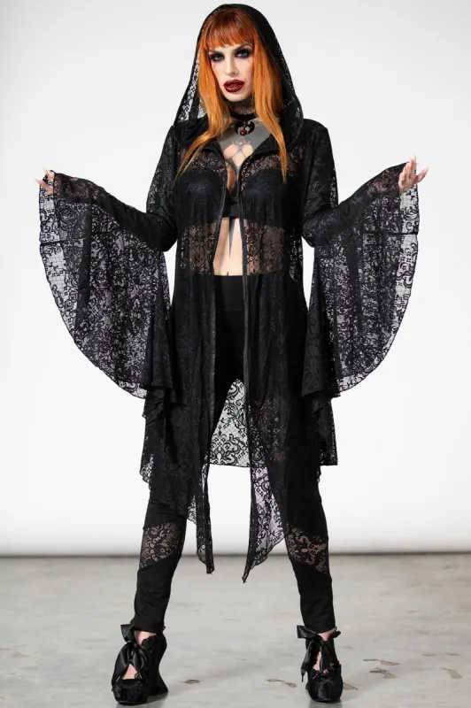 Veiled Lace Cloak sold by Killstar