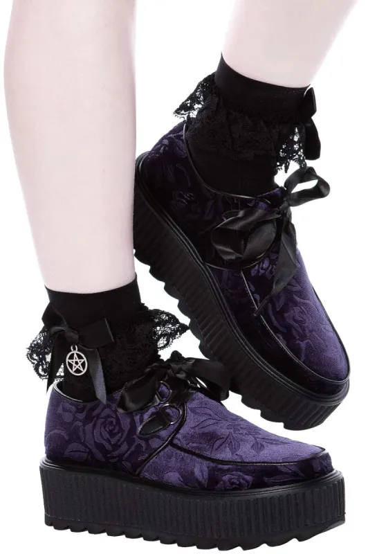 Vampire's Kiss Creepers [PLUM] Resurrect sold by Killstar