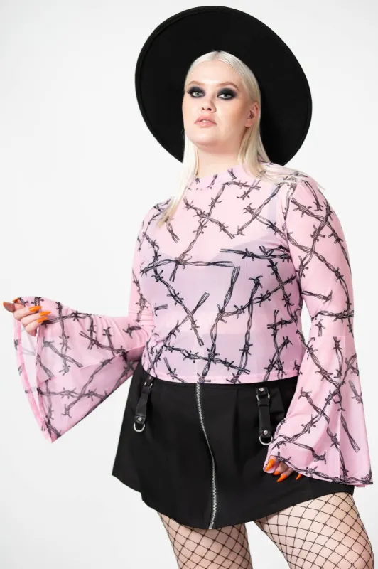 Sheer Magic Crop Top [PLUS] sold by Killstar