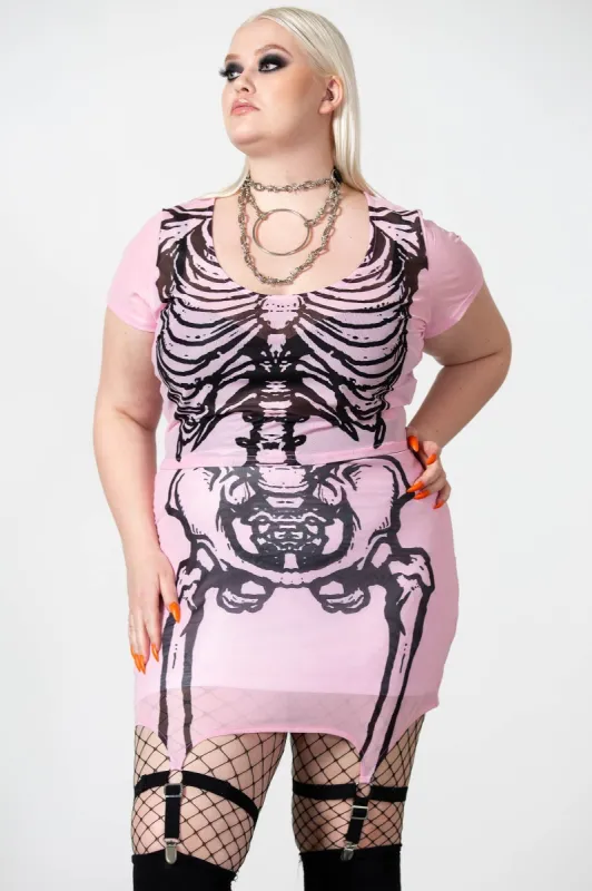 It's Complicated Mini Skirt [PLUS] sold by Killstar