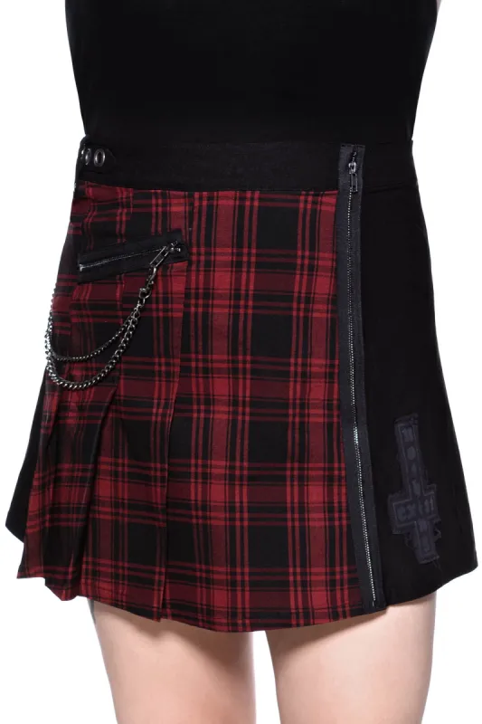 Calling Alice Mini Skirt [TARTAN] [PLUS] Resurrect sold by Killstar