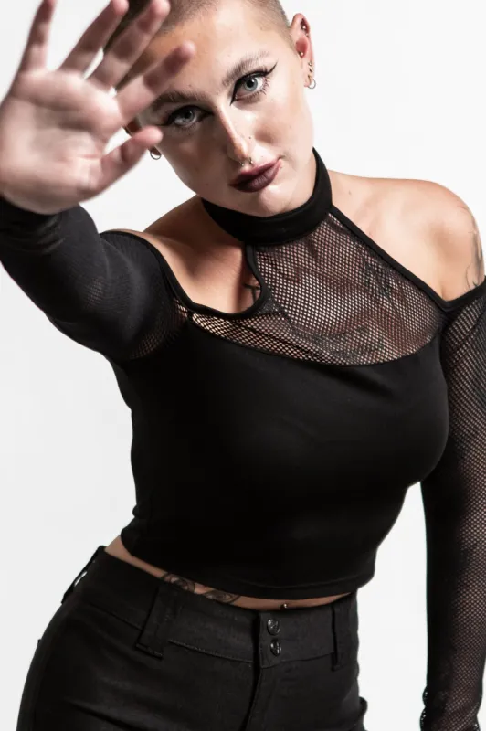 Nightcall Fishnet Top Resurrect sold by Killstar