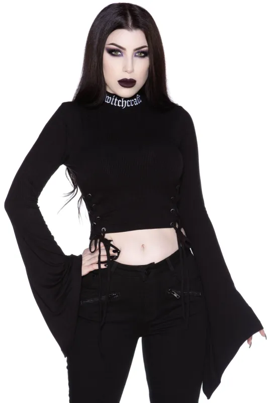 Cindy Long Sleeve Top Resurrect sold by Killstar