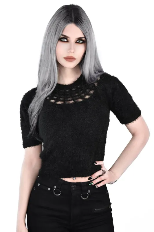 Nexus Fuzzy Knit Sweater [B] Resurrect sold by Killstar