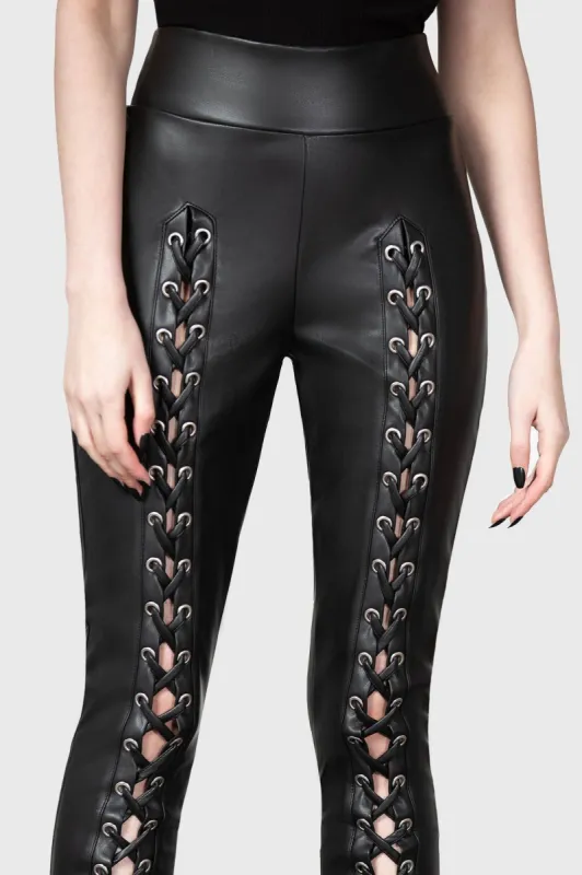 Laced For Days Leggings - Resurrect sold by Killstar