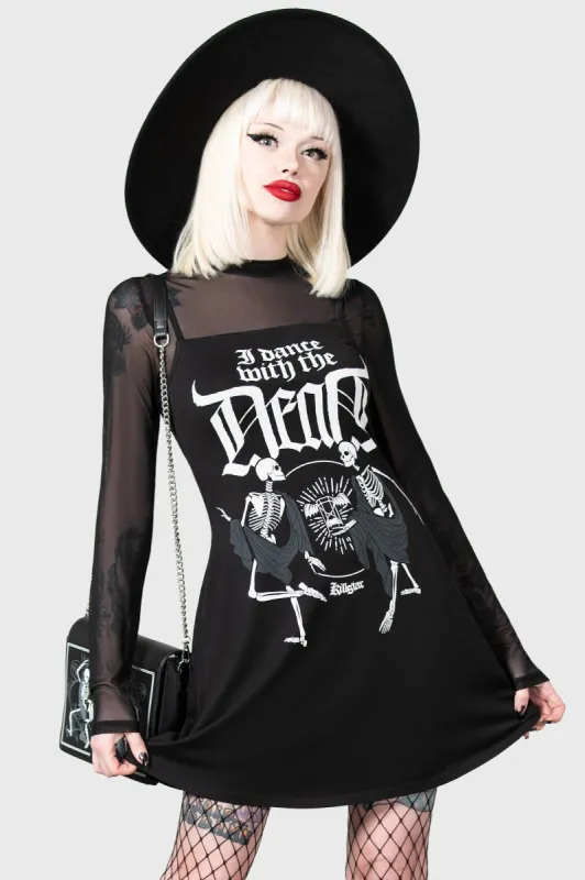 Deathdanse Two-Piece Dress - Resurrect sold by Killstar