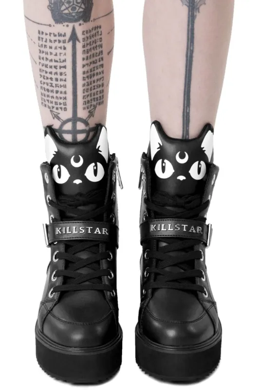 Keiko Kitty High Tops [B] Resurrect sold by Killstar