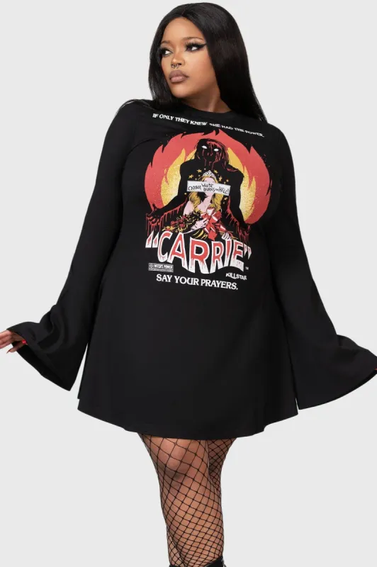 Creepy Carrie Skater Dress [PLUS] sold by Killstar