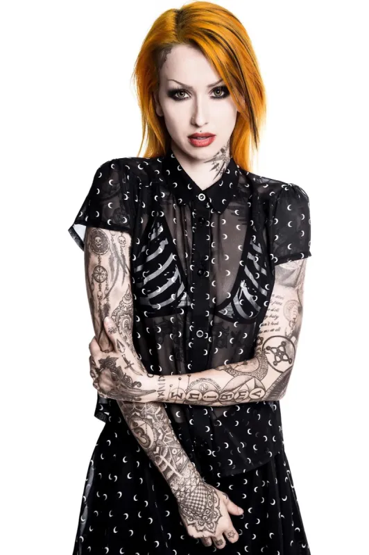 Aurora It's Midnight Blouse [B] Resurrect sold by Killstar