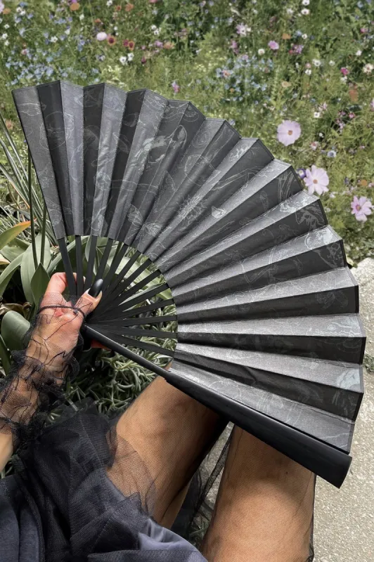 Cottage Core Hand Held Fan Resurrect sold by Killstar
