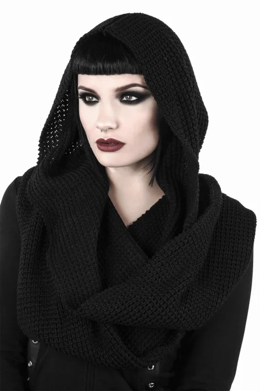 Helsinki Hooded Scarf [B] Resurrect sold by Killstar