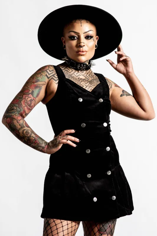 Griselda Corduroy Dress Resurrect sold by Killstar