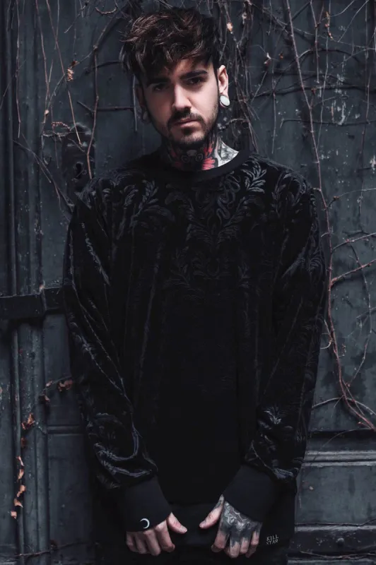 Cthulhu Velvet Sweatshirt Resurrect made by Killstar