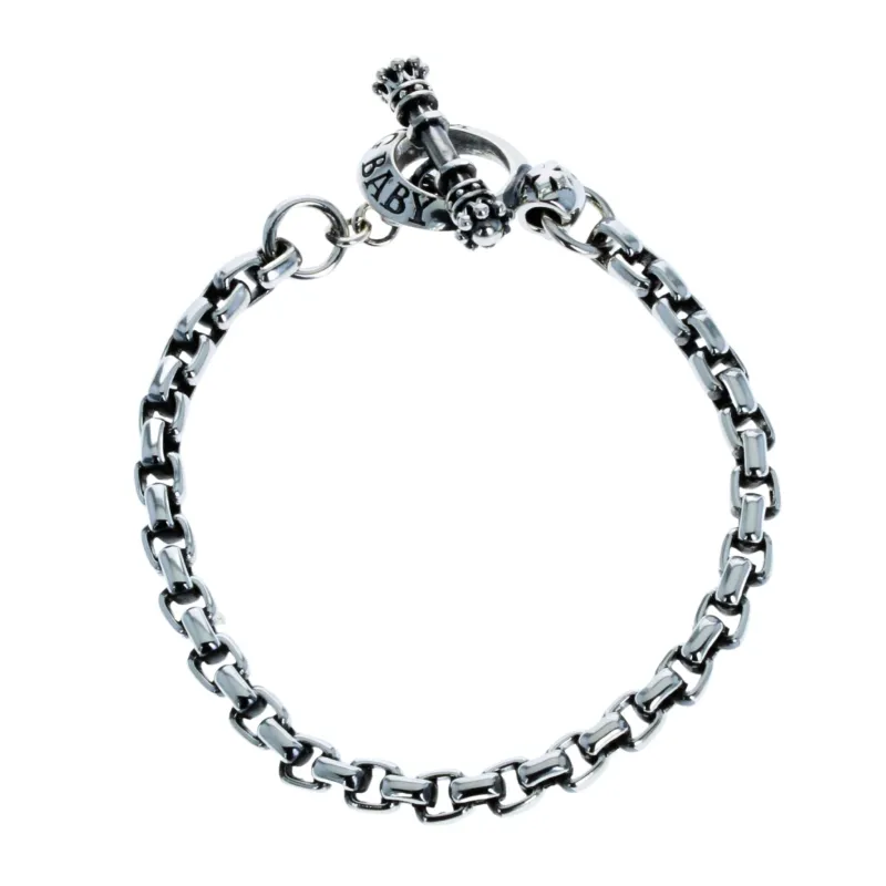 Medium Box Link Bracelet sold by King Baby Studio