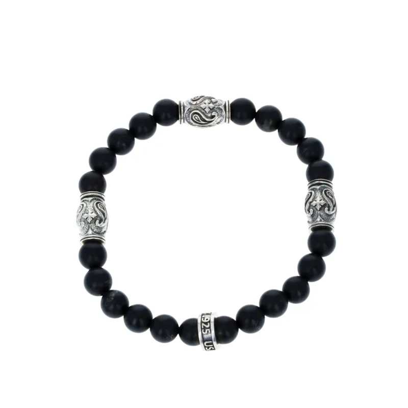 Paisley Barrel Beaded Bracelet sold by King Baby Studio