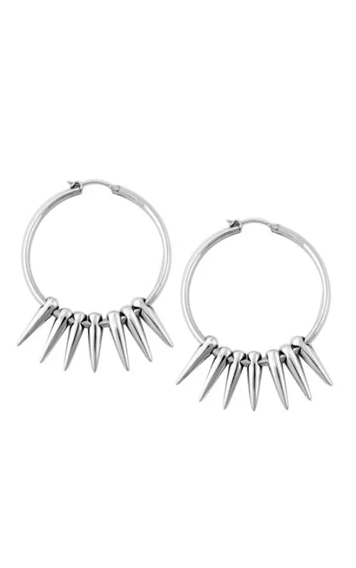 Hoop Earrings with Spikes sold by King Baby Studio