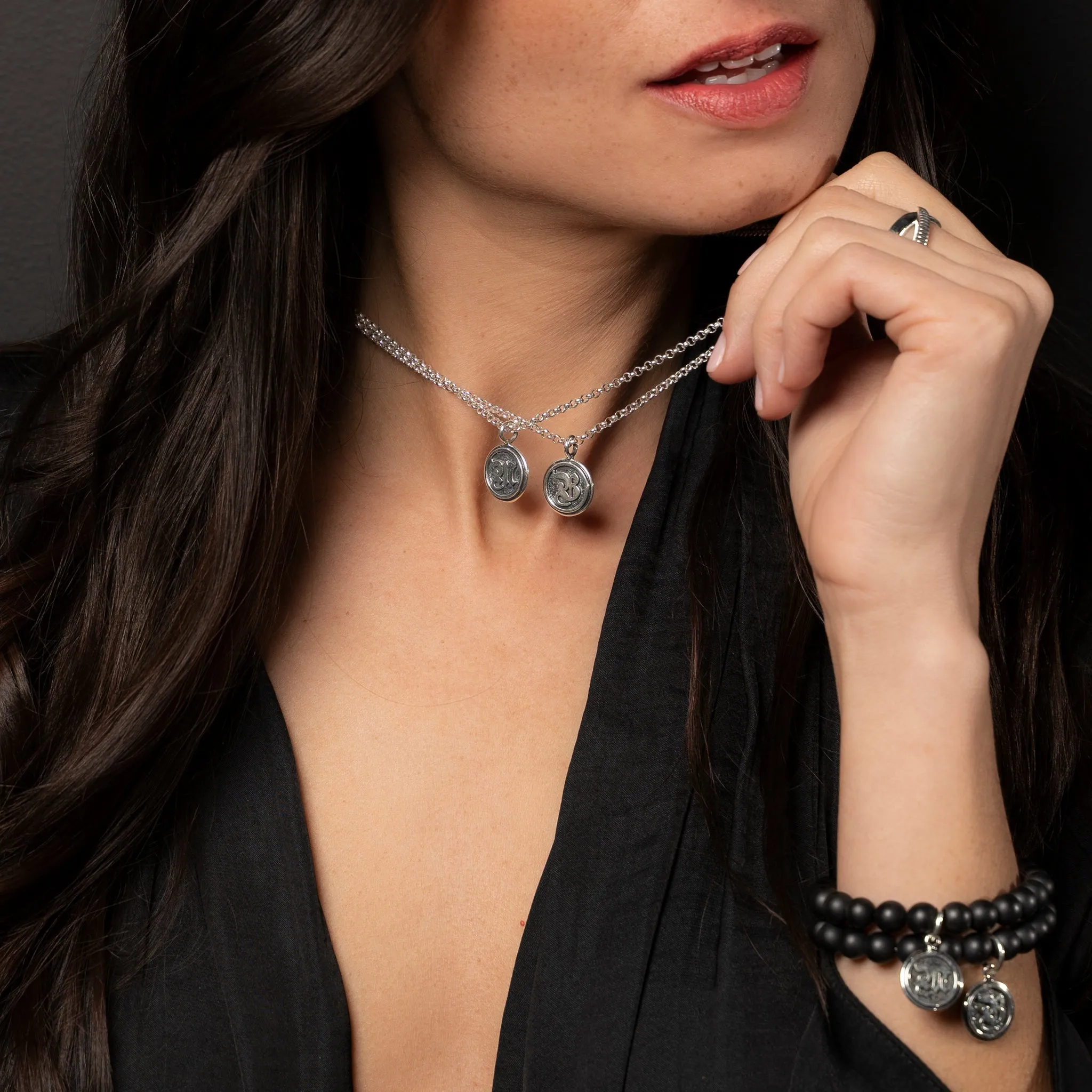 Personalized Letter Pendant sold by King Baby Studio product image thumbnail 3