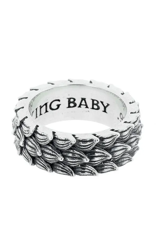 Lotus Petal Infinity Wide Band sold by King Baby Studio