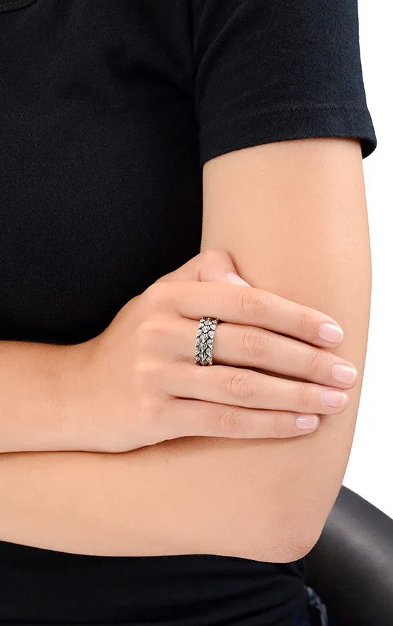 Lotus Petal Infinity Wide Band sold by King Baby Studio product image thumbnail 3