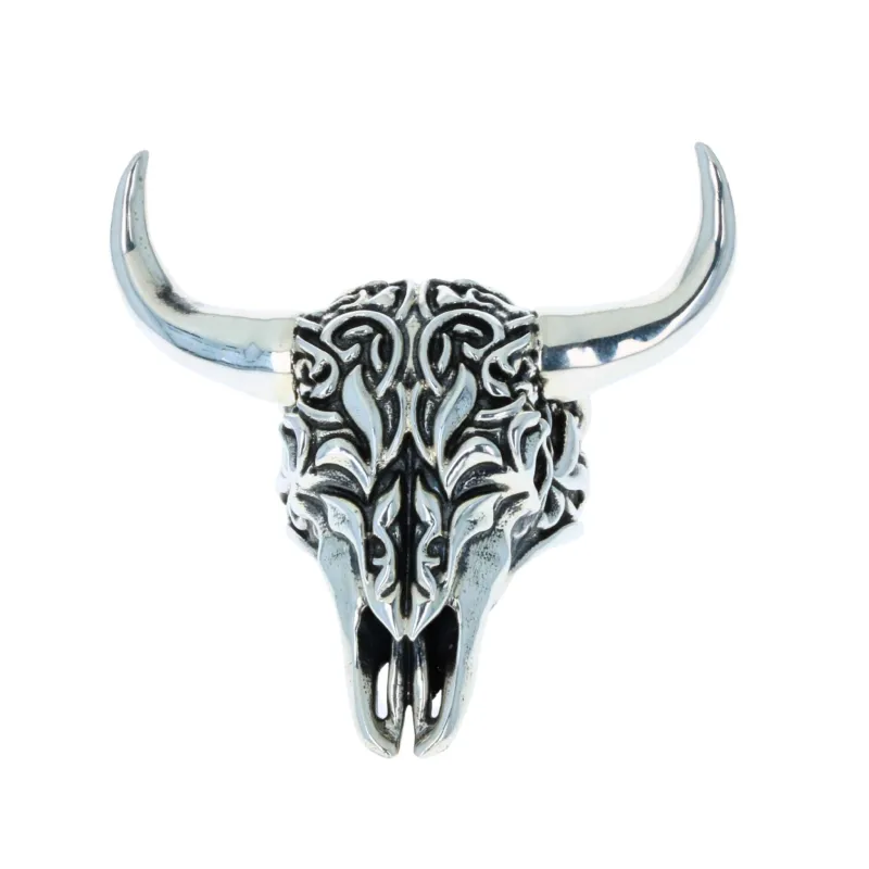 Buffalo Skull Ring sold by King Baby Studio