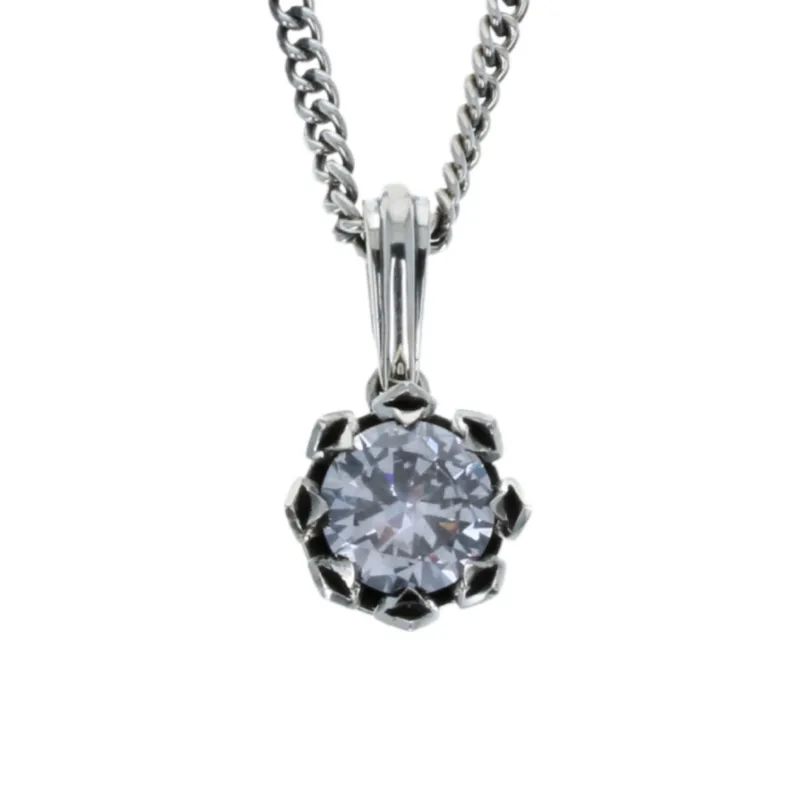 13mm Crown Pendant w/ White CZ sold by King Baby Studio